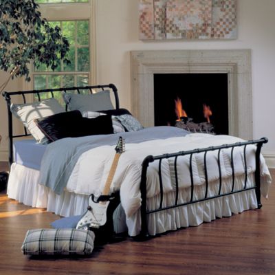 Janis Metal Sleigh Bed King