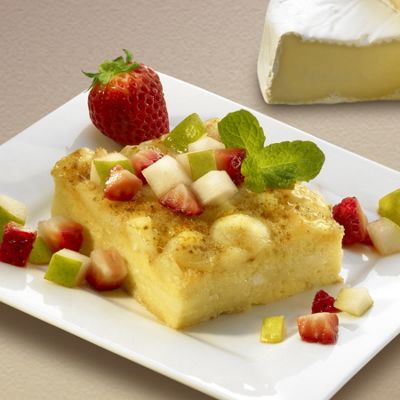 Wisconsin Brie Strata With Fruit Salsa