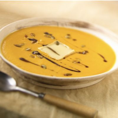 Calabaza Soup With Wisconsin Limburger Cheese