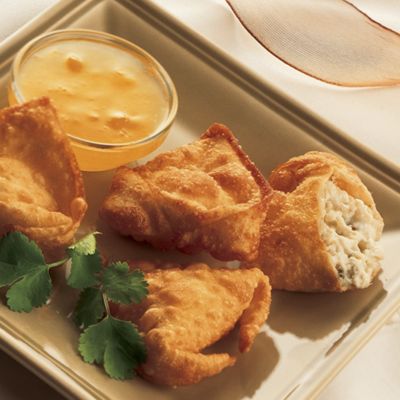 Wisconsin Blue Cheese And Crab Won Tons