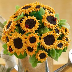 Sunflowers Cupcake