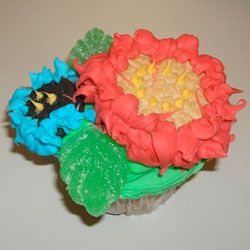 Mothers Day Flower Cupcake