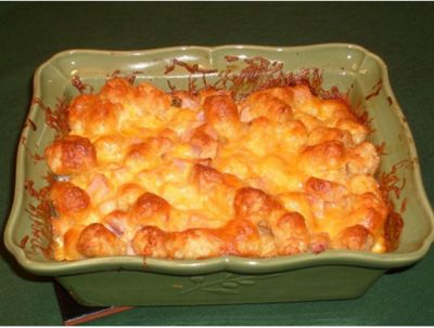 Kristins Tator Tot and Cheese Bake