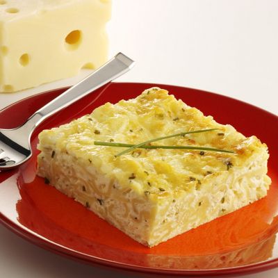 Noodle Pudding With Wisconsin Emmentaler Swiss Cheese
