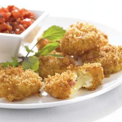 Prosciutto And Wisconsin Fontina Cheese Fritters