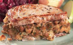 Boneless Stuffed Pork Chops