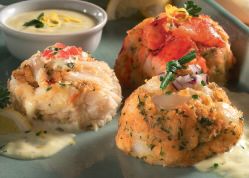 Crab, Lobster, and Scallop Cakes