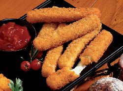 Garlic Breaded Mozzarella Sticks