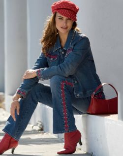 Denim Diva Jacket Jeans and Tee
