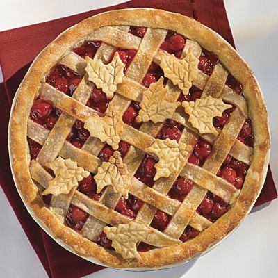 Lattice Topped Cherry Pie