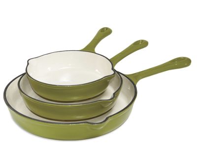 Enameled Cast Iron Skillet