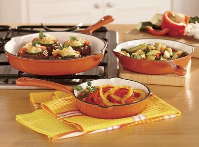 Enameled Cast Iron Skillet