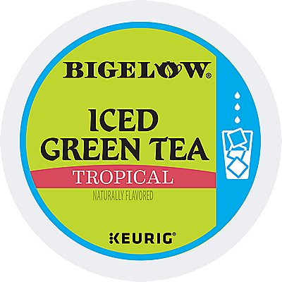Bigelow Tropical Iced Green Tea K-Cup® Pods 22 Ct - Kosher Single Serve Pods