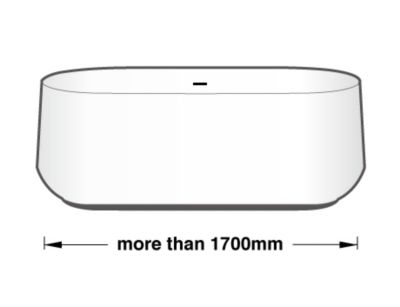 more than 1700 mm bathtubs