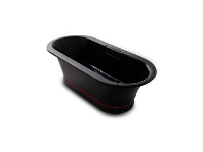 Manchester United uniform-inspired bath tub in red and black
