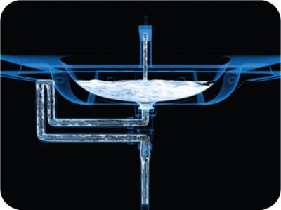Lavatory’s water drain mechanism