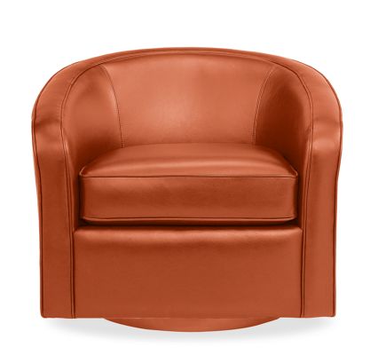 Amos Swivel Chair in Prima Tango Leather