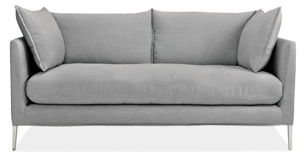 Palm 59" Bench-Cushion Sofa in Sunbrella Canvas Cement