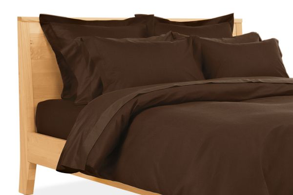 Sateen King Pillowcase Pair in Espresso