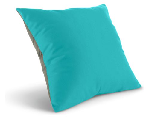 Canvas Two-Tone Ocean/Charcoal Pillow
