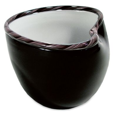 Fava Bowl in Black/White