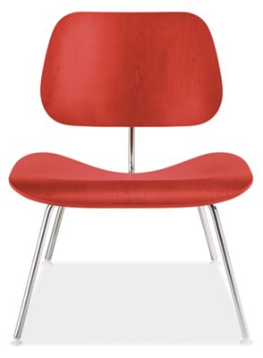 Eames� Molded Plywood Lounge Chair in Colors with Metal Legs