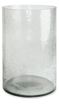 Seeded Extra Large Cylinder Glass Vase