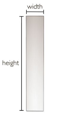 Infinity Leaning Mirror by the Inch