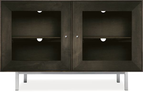 Hudson Custom 28h 44x20 Cabinet in Charcoal with Stainless Steel Knobs