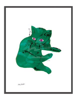 Warhol, Untitled 1956 Green Cat