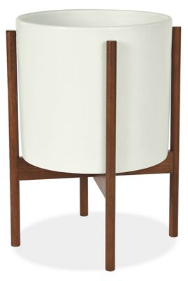 Case Study Planters with Walnut Stand