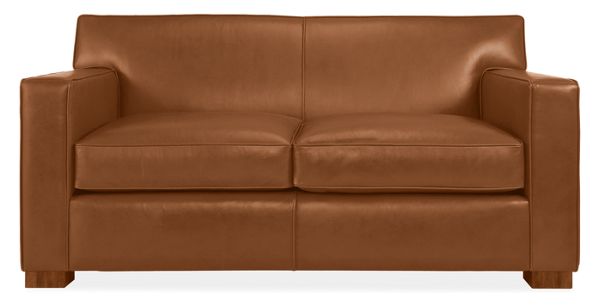 Dean 68" Two-Cushion Sofa in Summit Cognac Leather
