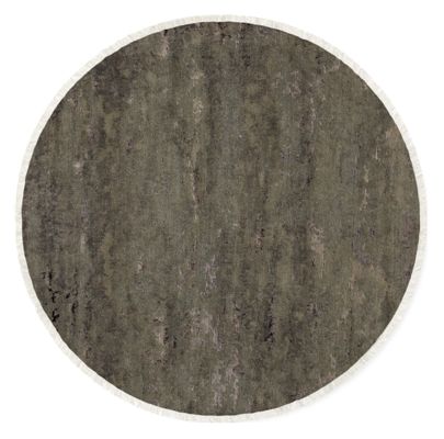 Shadow 48" Round Rug in Pewter