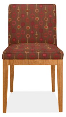 Ansel Side Chair in Tivo Red with Cherry Legs