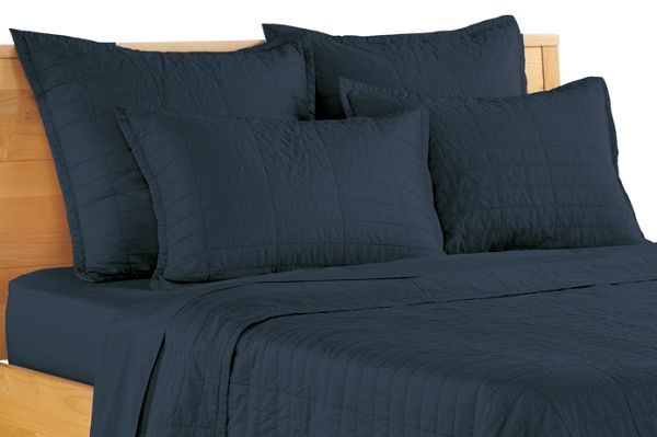 Sateen Quilted Coverlet & Shams