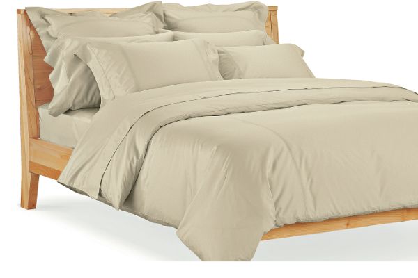 Sateen Tailored Euro Sham in Wheat
