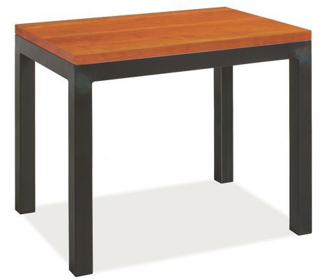 Parsons Custom 36x26 29h Console Table with Solid Cherry Top