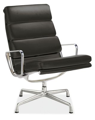 Eames� Soft Pad Group Leather Lounge Chair & Ottoman