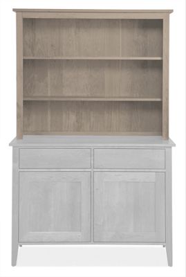 Adams 50w Hutch Top in Maple with Shell Stain