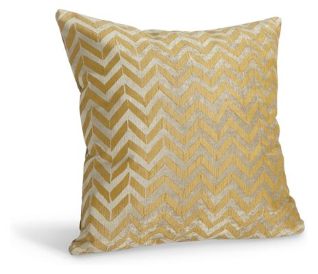 Herringbone Gold Pillow
