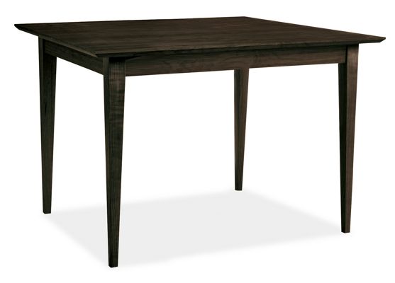 Adams Custom 36sq Dining Table in Maple with Charcoal Stain