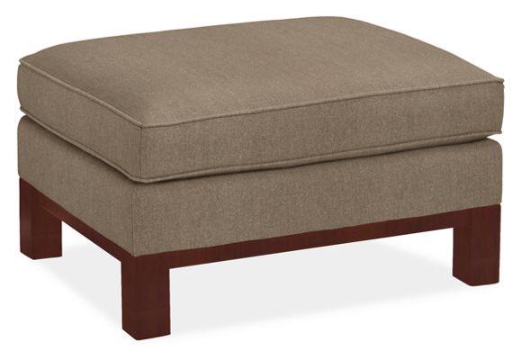 Roland 30x23" Ottoman in Trip Mink