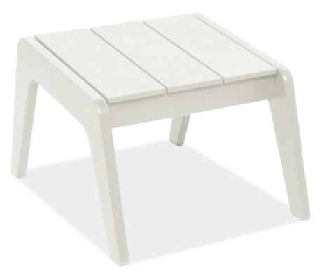 Harbor 17.5x22" Ottoman in White