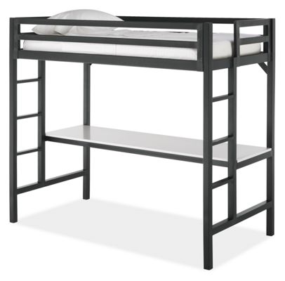 Lark Loft Bed in Natural Steel