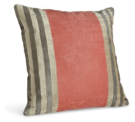 Stripe Poppy Pillow