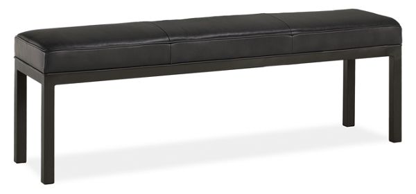 Parsons Leather Dining Benches