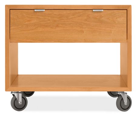 Copenhagen 29w 25h Nightstand in Cherry with Casters