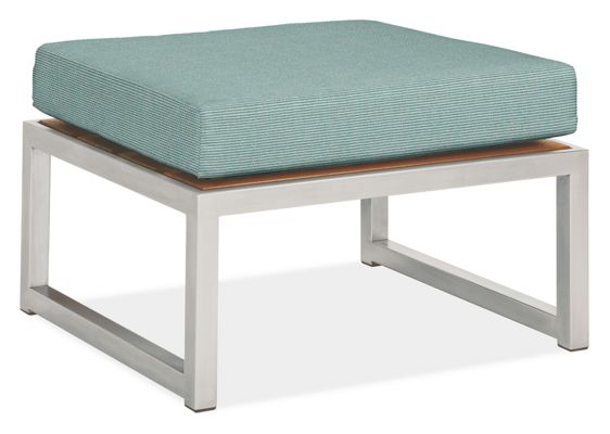 Montego Ottoman Cushion in Sunbrella Canvas Spa