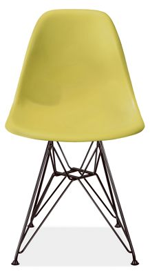 Eames� Molded Plastic Chairs with Black Wire Base