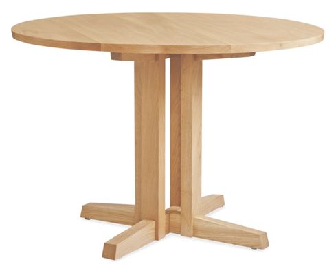 Turner 42r 29h Dining Table in White Oak